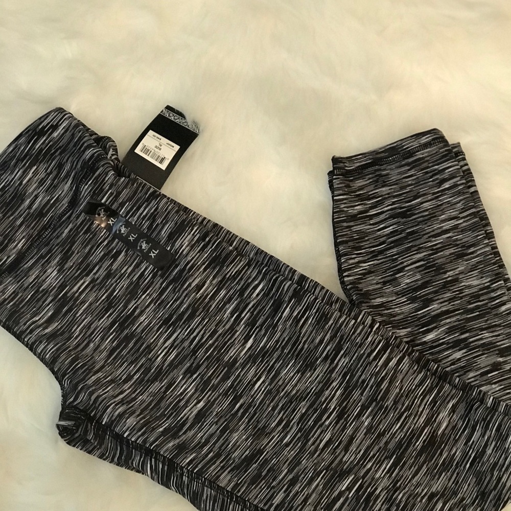 New grey and black tights